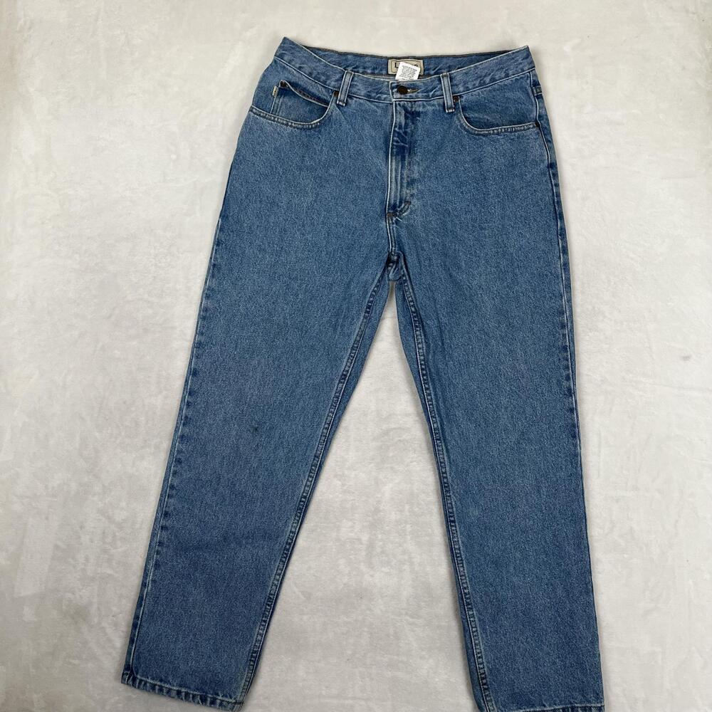 Vintage L.L.Bean Natural Fit Jeans Mens 33x29 Blue Straight Denim Medium Wash